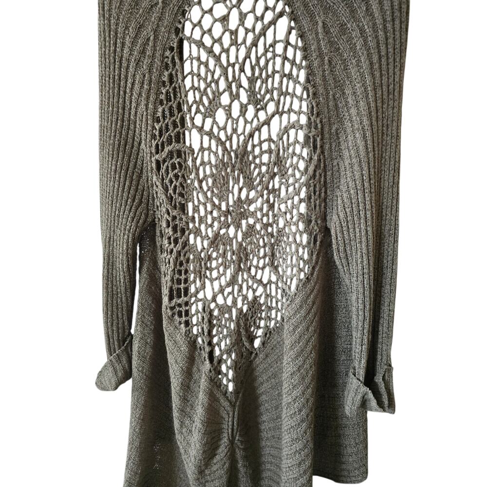 Fever Women's Long Sleeve Soft Knit Olive Sweater Cover Size XL - Picture 4 of 5